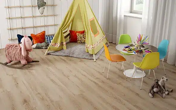 Piso para quarto vinílico parece com o laminado, mas é mais resistente e mais fácil de instalar – Foto: Durafloor